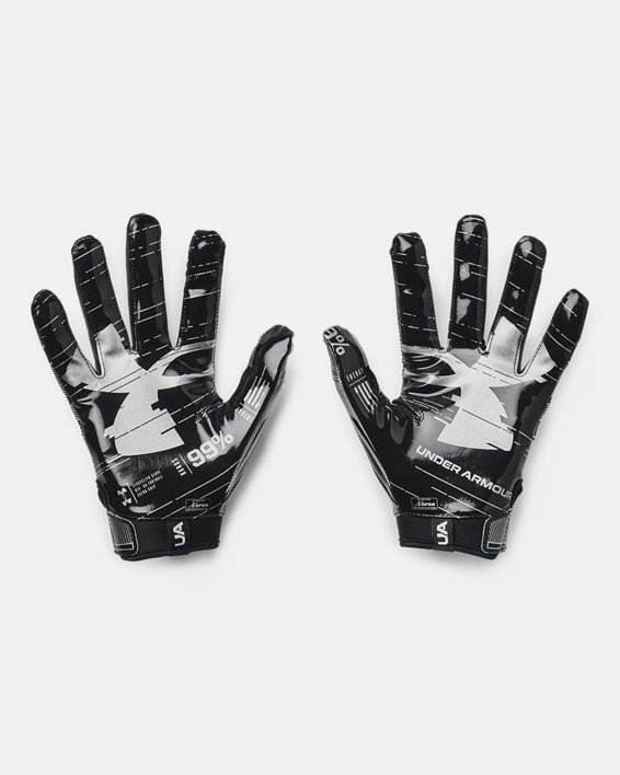Men's UA F8 Football Gloves, Black, pdpMainDesktop image number 1